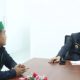 Wali Kota Lubuk Linggau, H. Rachmat Hidayat saat menerima audensi pengurus HMI Cabang Lubuklinggau, Senin (24/3/2025). Foto/diskominfo