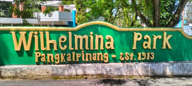 Wihelmina Park diambil dari nama sosok seorang Ratu Belanda yang tidak rela Indonesia Merdeka. Foto/Wahyu Kurniawan