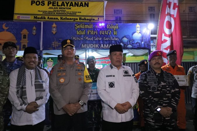 Pastikan Lebaran Aman dan Kondusif, Gubernur Hidayat Arsani dan Forkopimda Turun Langsung Tinjau Pos Pengamanan,Jumat (20/3/2026) malam, foto: Biro Adpim